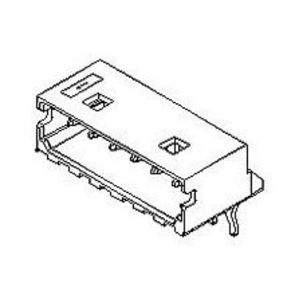 Molex Headers & Wire Housings Hdr W-T-B R/A 15P Blade Pins 530151510